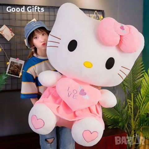 Голяма плюшена играчка Hello Kitty, 105см, снимка 3 - Плюшени играчки - 45187790