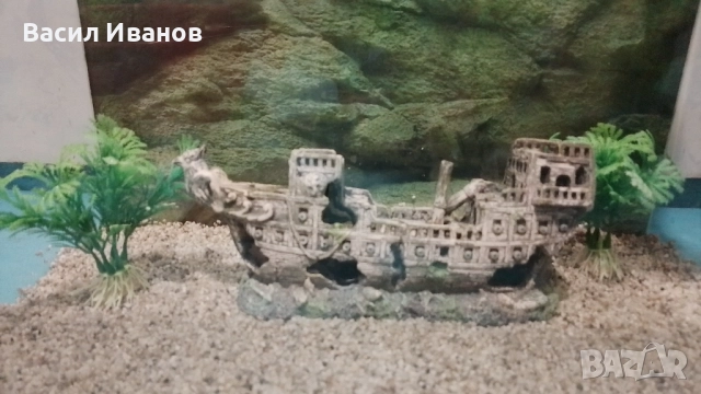 Аквариум за рибки с аксесоари 