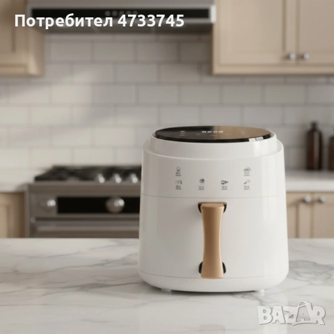 Дигитален въздушен фритюрник Cheffinger Led Air Fryer 1400W - 8L, снимка 2 - Фритюрници - 53438190