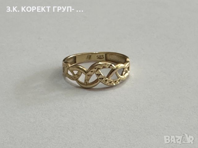 Златен пръстен 14к, 1,63гр, снимка 1 - Пръстени - 46332642