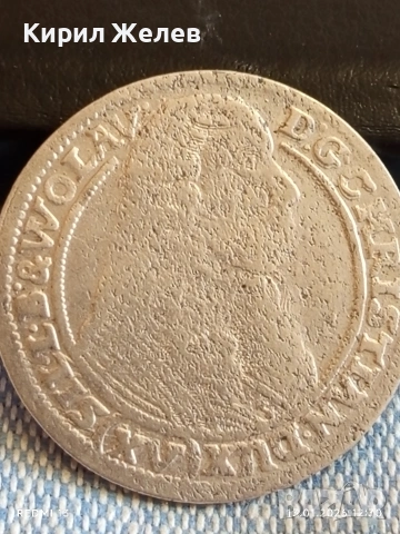 Сребърна монета 15 кройцера 1663г. Кристиян Силезия -Легниц-Берг 52921, снимка 4 - Нумизматика и бонистика - 53083861