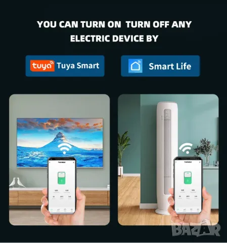 Многофункционален смарт WIFI електромер, прекъсвач, предпазител, снимка 5 - Друга електроника - 49910756