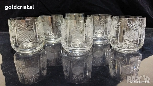 кристални чаши за уиски , снимка 2 - Антикварни и старинни предмети - 51247970
