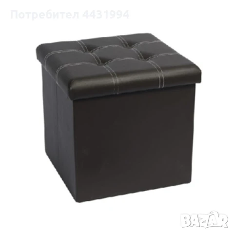 Табуретка Muhler Eco, кафяв с бял шев