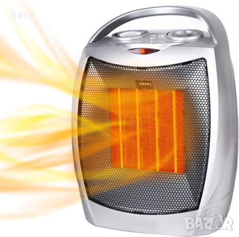Вентилаторна керамична печка / духалка с термостат и защита от прегряване 1500W, снимка 1 - Вентилатори - 46349264