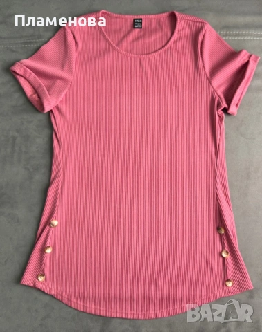 Дамска блуза / туника с къс ръкав - L