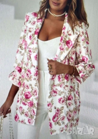 флорални овърсайз сака , снимка 5 - Сака - 50871788