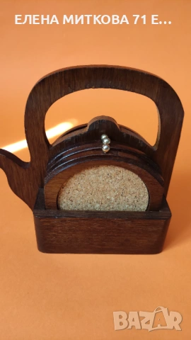 Винтидж комплект поставки за чаши+стойка, снимка 2 - Аксесоари за кухня - 54131164