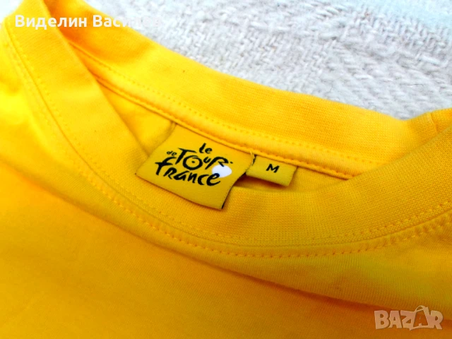 Tour de France yellow t shirt/тениска "М" размер/, снимка 5 - Фен артикули - 36562827
