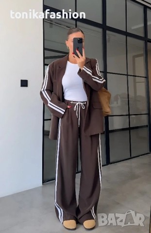 Комплект с овърсайз сако , снимка 2 - Костюми - 51578395