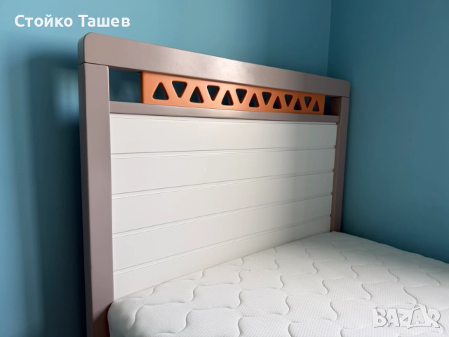 Единично легло с матрак, снимка 3 - Спални и легла - 52463567