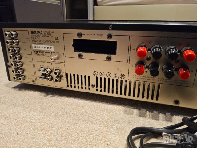 Стерео усилвател Yamaha AX630, снимка 6 - Ресийвъри, усилватели, смесителни пултове - 52801161