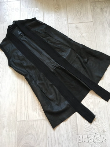 Jet Set елегантен елек естествена кожа S, снимка 10 - Елеци - 52867271