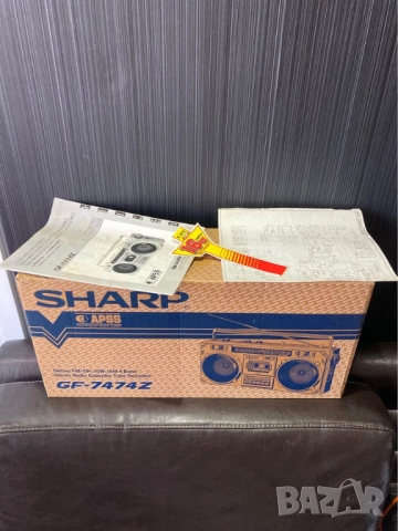 SHARP GF-7474Z VINTAGE RETRO BOOMBOX радио  касетофон, снимка 2 - Радиокасетофони, транзистори - 52651528