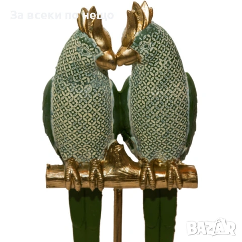Статуетка двойка папагали Код P1887, снимка 3 - Статуетки - 53312482