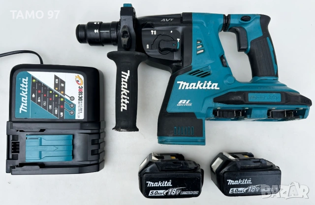 Makita DHR281 - Мощен безчетков перфоратор 2x18V 5.0Ah
