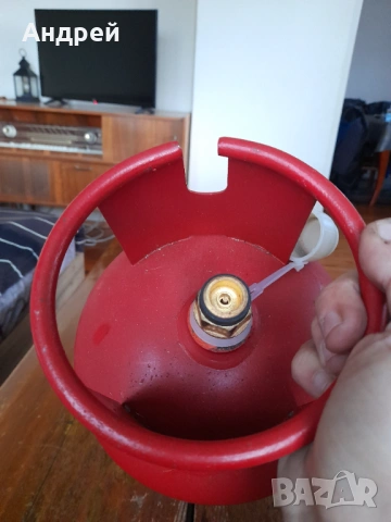 Стара туристическа газова бутилка #2, снимка 3 - Други ценни предмети - 53889554