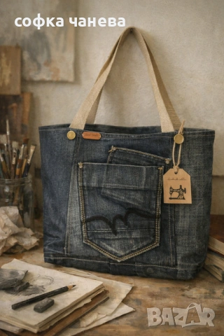 модерни чанти от деним, снимка 3 - Чанти - 53724686
