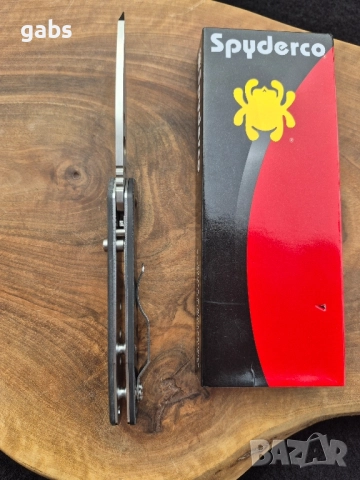 Сгъваем нож Spyderco Smock M390DLT, снимка 9 - Ножове - 52402397