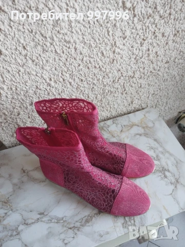 цикламени летни боти-40номер, снимка 8 - Дамски боти - 50564677