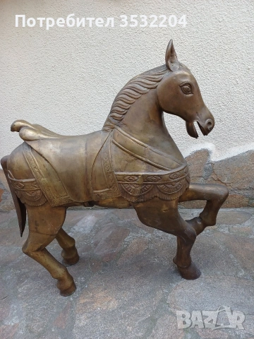 Голям бронзов кон, снимка 7 - Антикварни и старинни предмети - 53800921