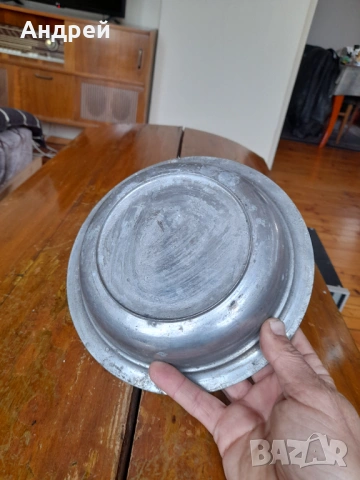 Стара медна,бакърена паница,чиния #2, снимка 3 - Други ценни предмети - 54283019