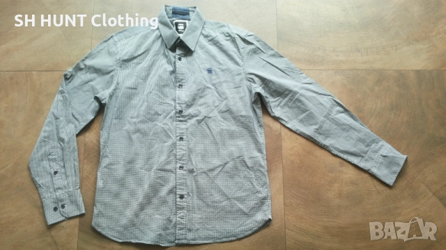 G-Star COMFORT SP BAKERO CHECK Shirt размер M / L мъжка еластична риза 9-63