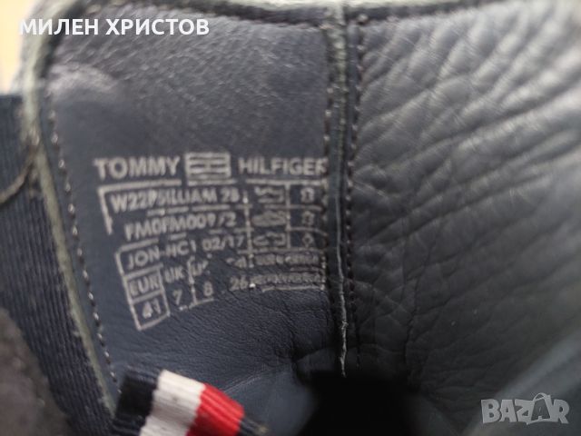 TOMMY HILFIGER-Естествен велур-№41, снимка 9 - Мъжки боти - 46069309