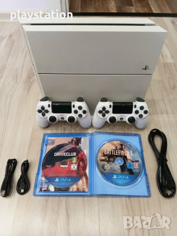 PlayStation 4 – Бял, лимитиран модел | 500GB, 180 €, снимка 2 - PlayStation конзоли - 51929821