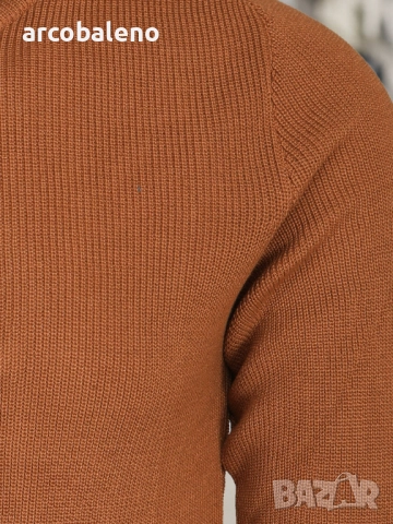 Мъжки пуловер в цвят camel , снимка 3 - Пуловери - 52891092