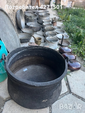 Стари медни автентични посуди, снимка 8 - Колекции - 54093240