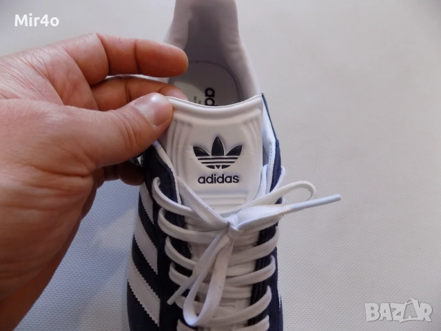 нови кецове adidas gazelle сникърси маратонки обувки мъжки дамски сини оригинални велурени номер 42, снимка 9 - Кецове - 44168294