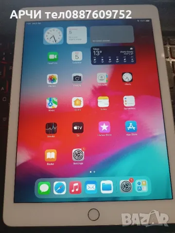 Apple iPad Air 2 A1567 (Wi-Fi + Cellular) 16gb. Като нови без драскотина SIM card slot Сим карта., снимка 2 - Таблети - 49773564