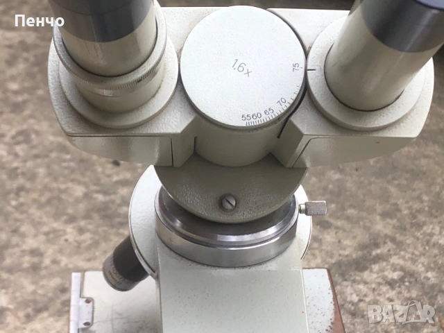 стар професионален микроскоп "CARL ZEISS JENA" - Germany DDR, снимка 11 - Антикварни и старинни предмети - 53691135