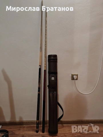 Продавам комплект щеки за билярд- джъмп, основна щека и калъф