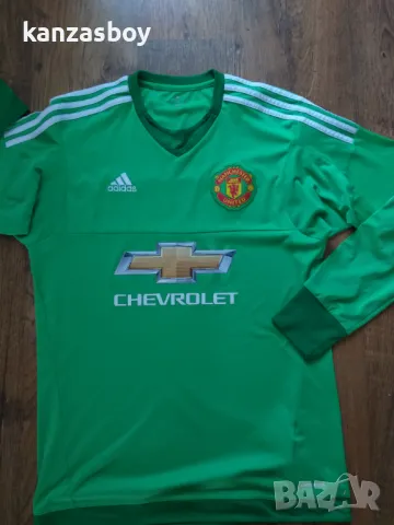 adidas  Manchester United Goalkeeper Shirt 2015-16 - страхотна футболна блуза М, снимка 6 - Спортни дрехи, екипи - 47021626