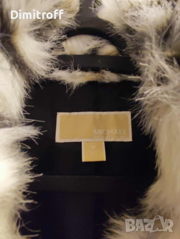 Оригинален елек Michael Kors с animal print от еко пух, снимка 2 - Елеци - 51684142