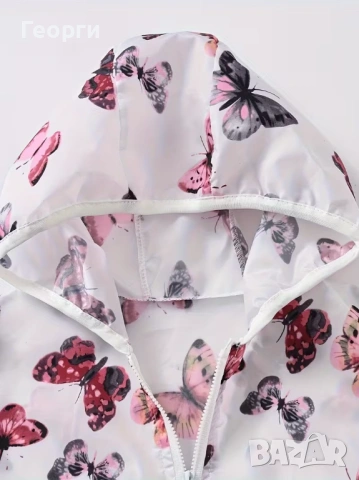 Пролетно яке за момиче тип ветровка, 2 шарки., снимка 5 - Детски якета и елеци - 53910071