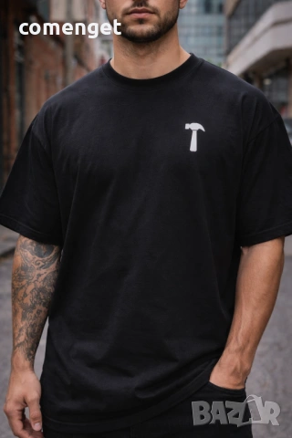 ОВЪРСАЙЗ тениски "ИЛИ СИ ЧУК" в 3 цвята! Поръчай модел с ТВОЯ идея!, снимка 2 - Тениски - 53906548