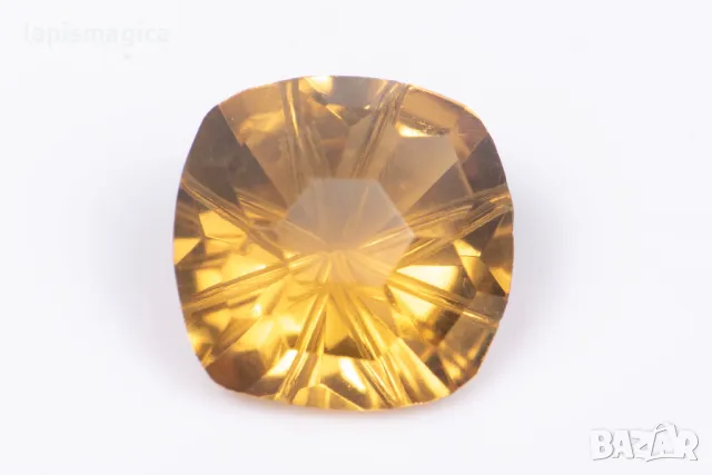 Цитрин 2.78ct VS 9.3mm fancy шлифовка #2