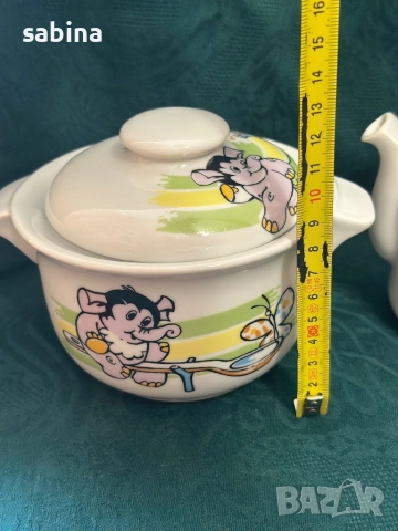 Детски български порцеланов сервиз на Диамант, Разград, снимка 4 - Сервизи - 51926437