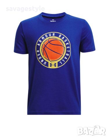 Детска тениска UNDER ARMOUR Basketball Icon Tee Blue, снимка 1 - Детски тениски и потници - 45750551