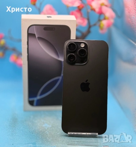 Apple iPhone 16 Pro Max, 256GB, 5G, Black Titanium  , снимка 6 - Apple iPhone - 53409011