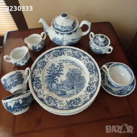 Порцеланов сервиз за чай/чинии Royal Tudor Ware, снимка 1 - Сервизи - 47590456