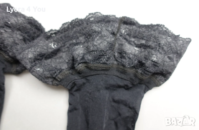 S черни чорапи със силикон, снимка 3 - Бельо - 52459895