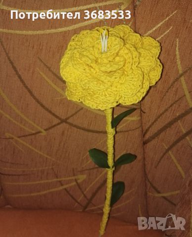 Ръчно изработени Плетени цветя, снимка 5 - Изкуствени цветя - 45437617