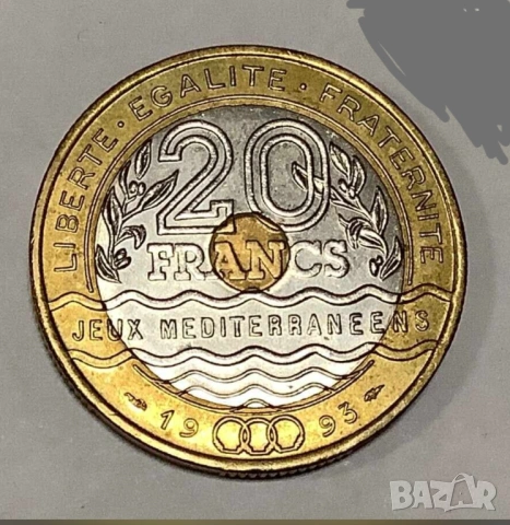 20 франка Франция 1993г