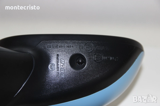 Дясно електрическо огледало Fiat 500 (2007-2017г.) 7 пина температурен датчик Фиат 500 светло синьо, снимка 6 - Части - 51765470