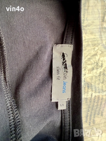 черна тениска Calvin, снимка 4 - Тениски - 51756146