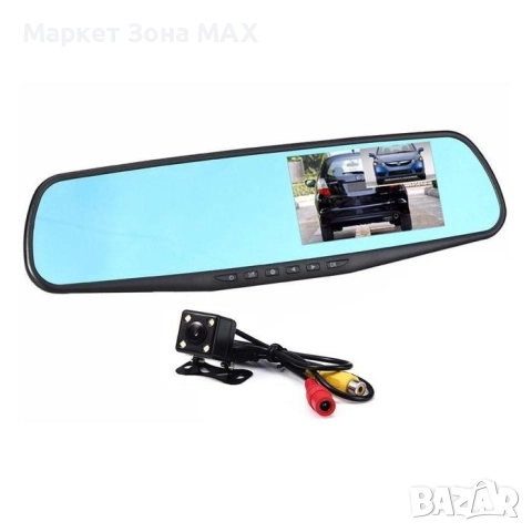 Видеорегистратор в огледало + камера за задно виждане, снимка 3 - Аксесоари и консумативи - 52915011